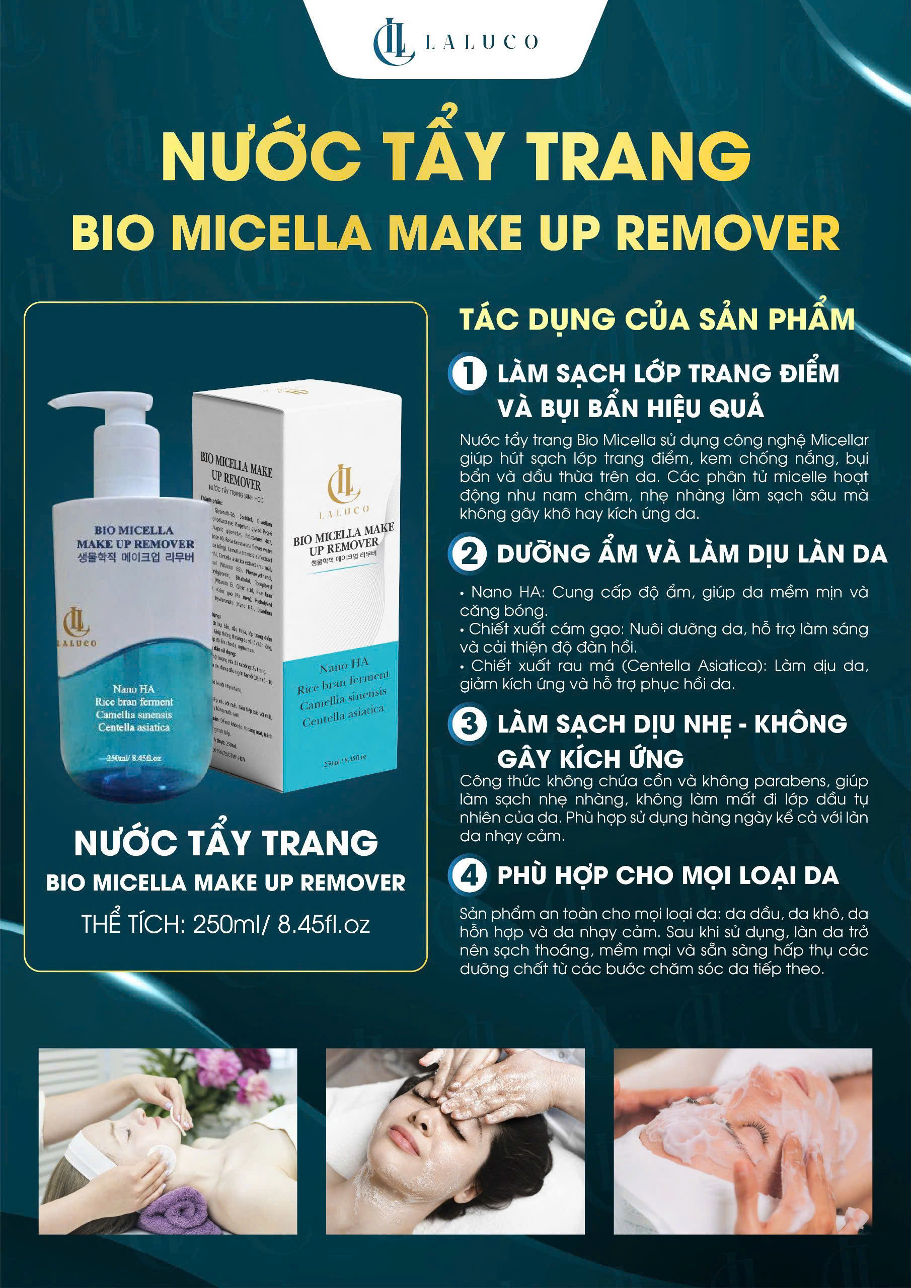 NƯỚC TẨY TRANG SINH HỌC BIO MICELLA MAKE UP REMOVER