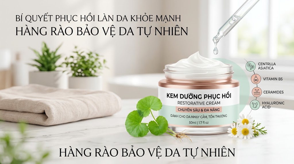 Kem Dưỡng Phục Hồi Giúp Tái Tạo Và Bảo Vệ Làn Da